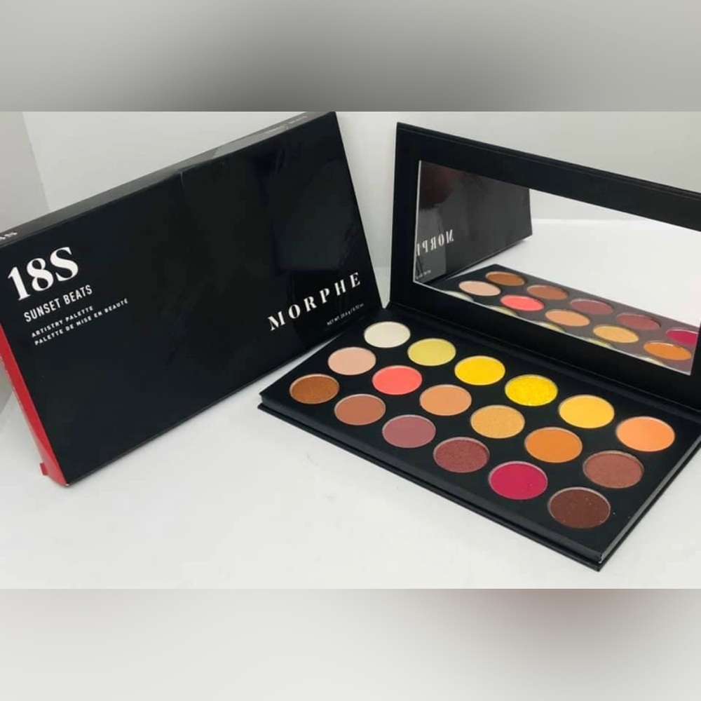Morphe 18S Sunset Eyeshadow Palette Vibrant Colors